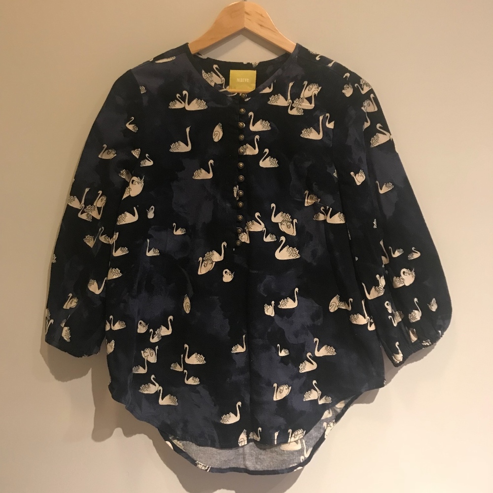 {Anthropologie} Maeve Womens Blouse Size M
